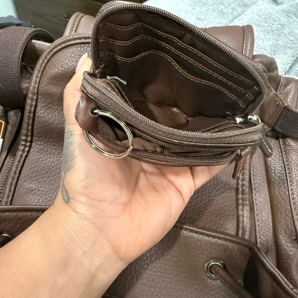 Wrangler Leather Backpack - Picture 6 of 14